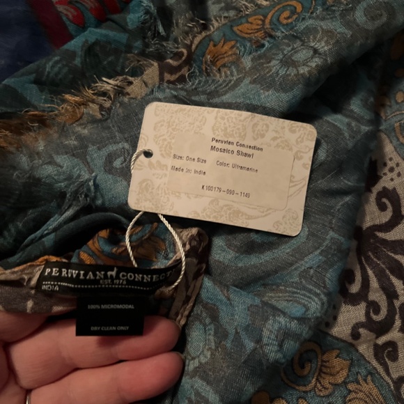 PERUVIAN CONNECTION NWT MOSAICA SCARF - Picture 2 of 9